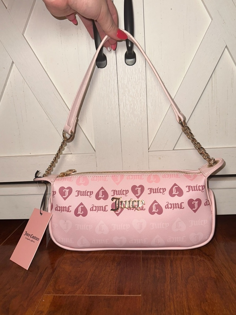 Juicy Couture Girls Just Wanna Have Fun Shoulder Bag in Powder Blush